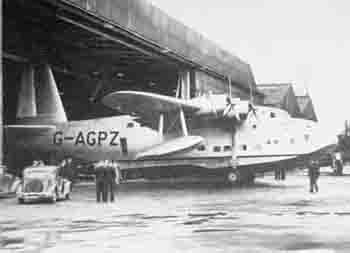 Short Sandringham G-AGPZ rolled out at Belfast.