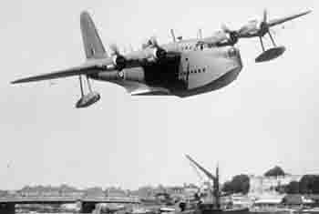 Short Sunderland over Rochester